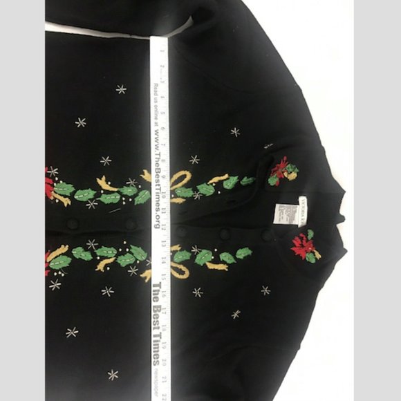 Victoria Jones Christmas Sweater Caridgan - Picture 8 of 8